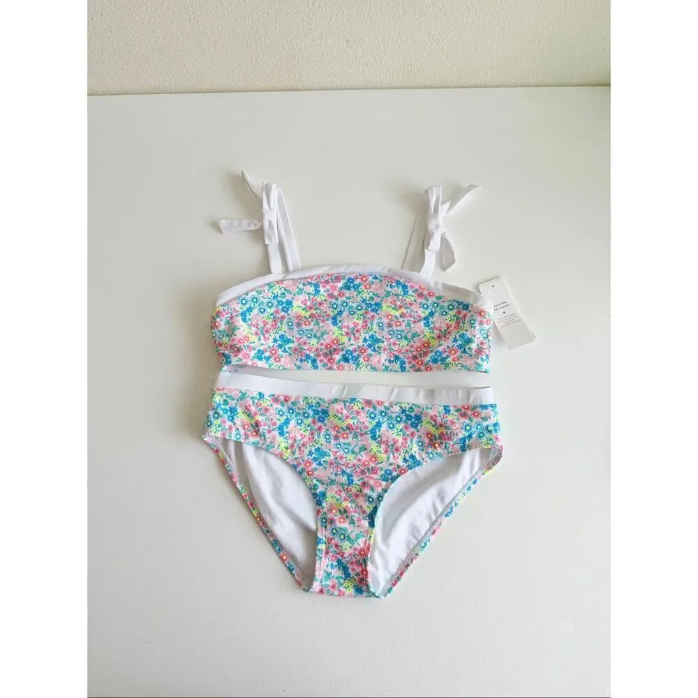Janie and Jack Recycled Ditsy Floral 2-Piece Swimsuit size 16